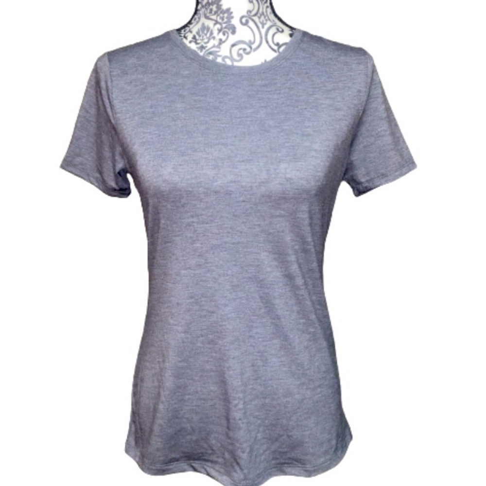 Nine West Women’s Size XS Soft Spun Coal Gray Crewneck Short Sleeve T-Shirt